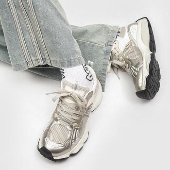 Dad Shoes – prozračni mrežasti gornji dio, debeli potplat, retro stil, unisex, vezanje