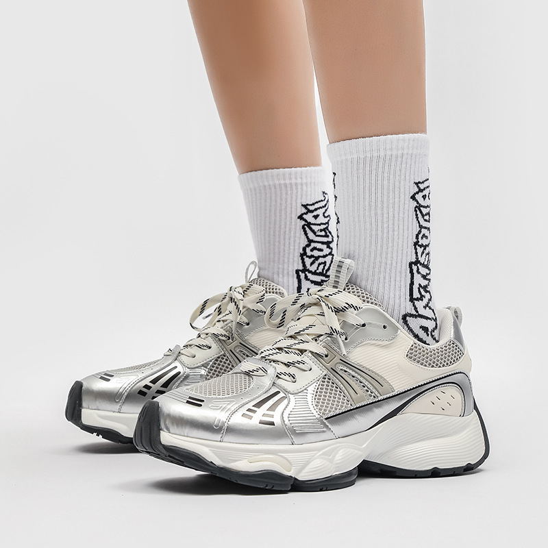 Dad Shoes – prozračni mrežasti gornji dio, debeli potplat, retro stil, unisex, vezanje