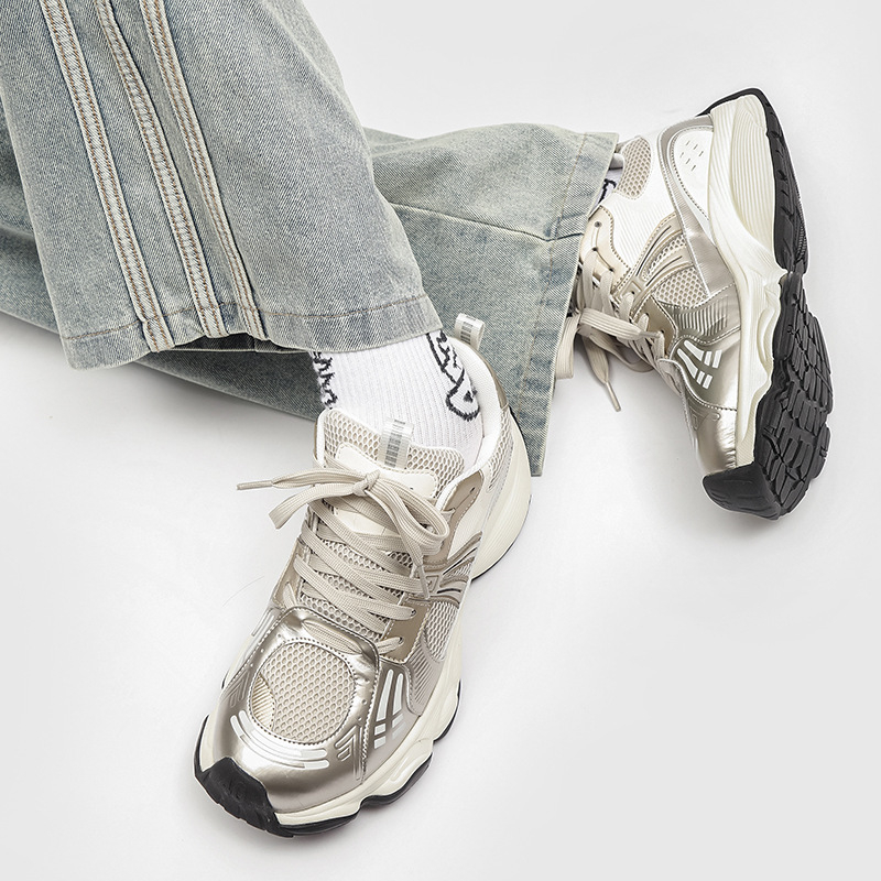 Dad Shoes – prozračni mrežasti gornji dio, debeli potplat, retro stil, unisex, vezanje