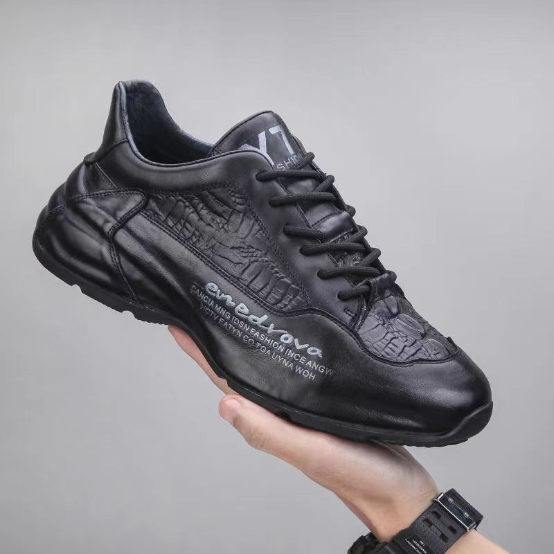 Muške sportske casual tenisice s PU gornjim dijelom, gumom, vezanje, debeli đon, ljeto