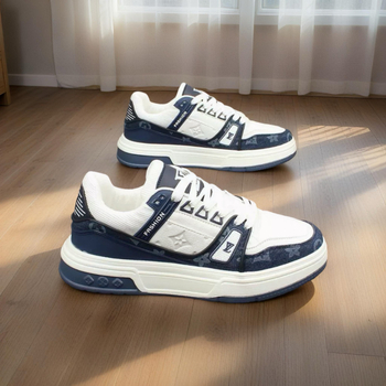 Unisex skate tenisice s niskim gornjim dijelom i debelim potplatom, lagane za svakodnevno nošenje s Hongkong stilom retro otiska (gornji materijal: mikrovlakna; potplat: guma; ulošak: lan; podstava: mreža; zatvaranje: vezanje)