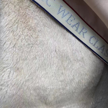 Palton de blană pentru femei, parka cu căptușeală de blană de iepure și guler detașabil din blană de vulpe, lungime medie, mâneci lungi, exterior din păr de iepure Rex