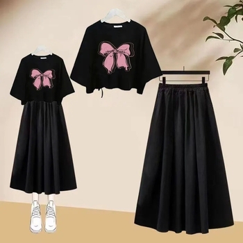 Φόρεμα κοριτσιών σε Α-γραμμή, πολυεστερικό ύφασμα 96-100%, καλοκαίρι 2023, για κορίτσια άνω των 8 ετών, γλυκό και φρέσκο στυλ.