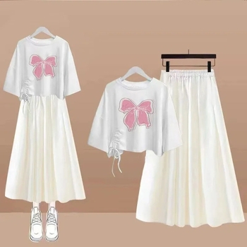 Φόρεμα κοριτσιών σε Α-γραμμή, πολυεστερικό ύφασμα 96-100%, καλοκαίρι 2023, για κορίτσια άνω των 8 ετών, γλυκό και φρέσκο στυλ.