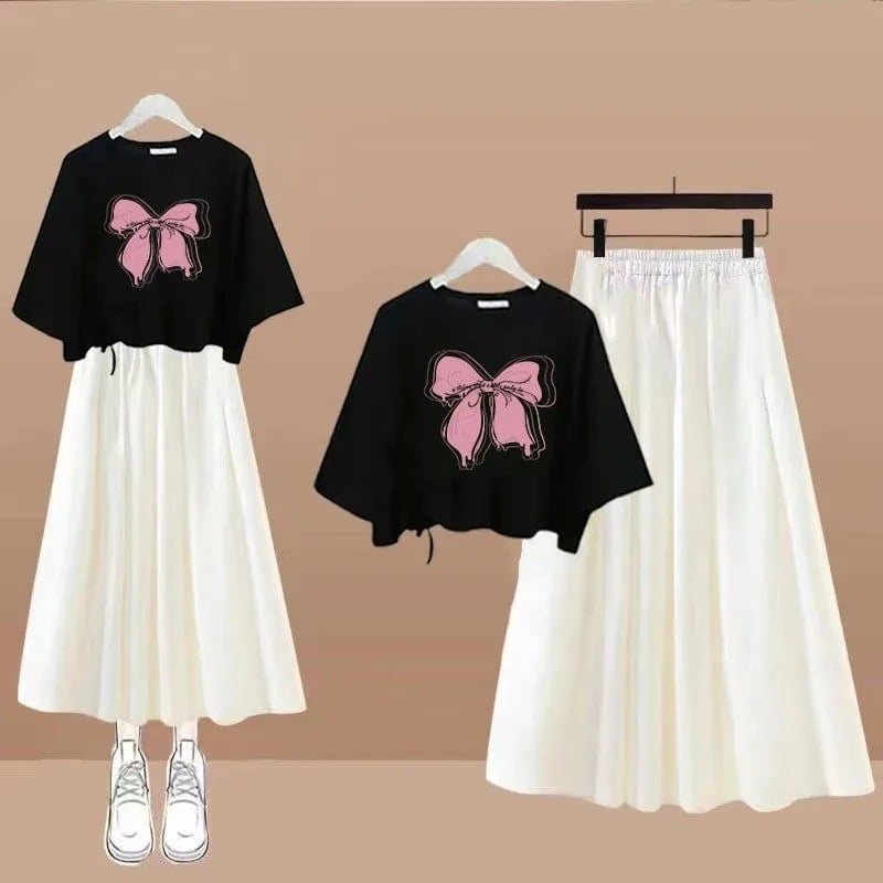 Φόρεμα κοριτσιών σε Α-γραμμή, πολυεστερικό ύφασμα 96-100%, καλοκαίρι 2023, για κορίτσια άνω των 8 ετών, γλυκό και φρέσκο στυλ.