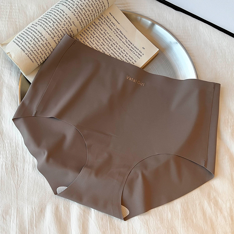 Ženske gaćice od najlona s Ice Silk, prozračne i antibakterijske, podstava od mulberry svile, srednje visokim strukom