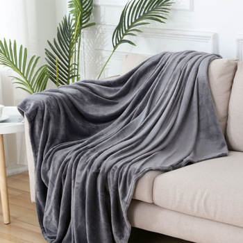 Flanel deka, poliester, 500–800 g, pogodna za sve sezone, moderni minimalistički stil