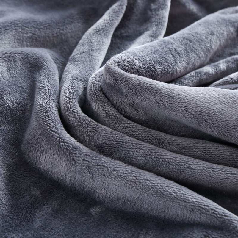 Flanel deka, poliester, 500–800 g, pogodna za sve sezone, moderni minimalistički stil