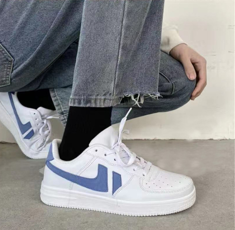 Adidași unisex cu șireturi, partea superioară PU, vârf rotund, toc mic 1–3 cm