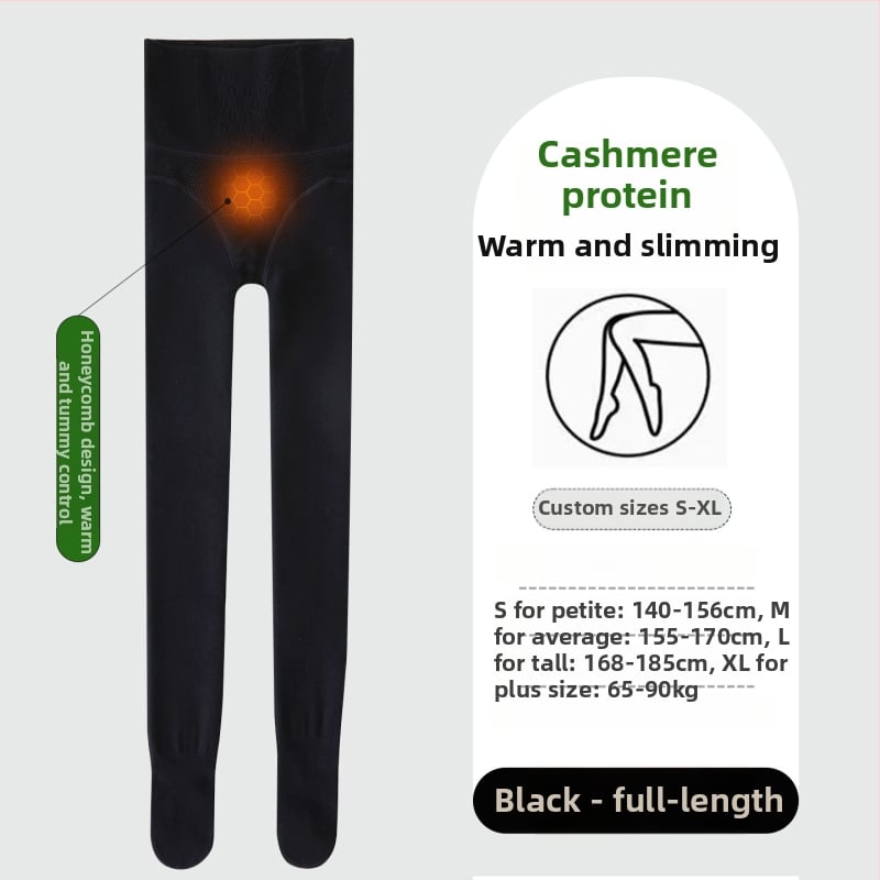 Κολάν γυναικείο με ψηλή μέση και επένδυση φλίς, μακρύ μήκος, σχέδιο ψαριού-κοκαλιά, αντιολισθητικό