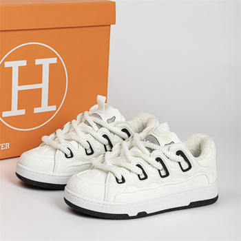 Pantofi sport casual de iarnă, unisex, stil coreean, cu căptușeală din bumbac, partea superioară din piele sintetică, talpă EVA