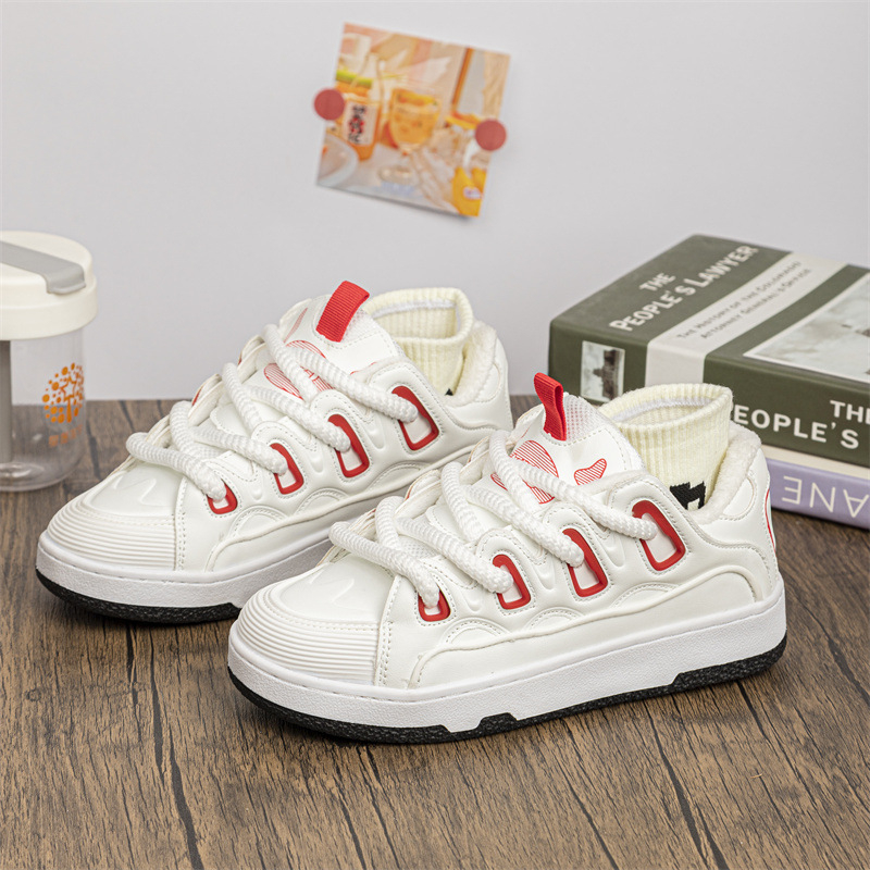 Pantofi sport casual de iarnă, unisex, stil coreean, cu căptușeală din bumbac, partea superioară din piele sintetică, talpă EVA