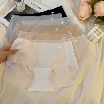 Ženske gaćice od ice silk, niski struk, s najlonskom podstavom, prozračne