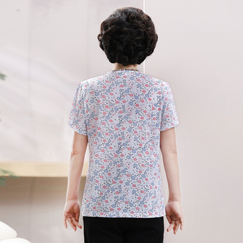 Καλοκαιρινή πουκάμισο από βαμβάκι για ηλικιωμένους, κοντό μανίκι, καθημερινό στυλ, περισσότερο από 95% βαμβάκι, Καλοκαίρι 2025