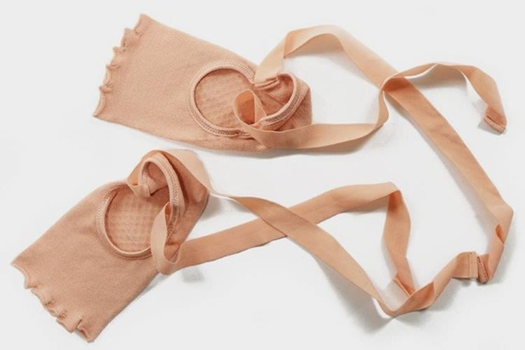 Йога чорапи за жени с връзки, висок тръбен дизайн, памук 70–80%, абсорбиращи изпотяване, антифрикционни