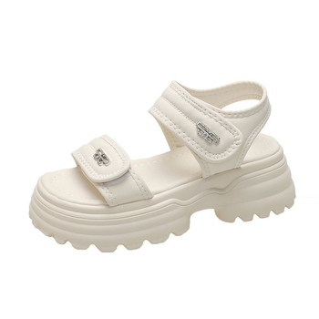 Plažne sandale s PU gornjim dijelom, gumom na potplatu, zatvaranje Velcro, korejski stil