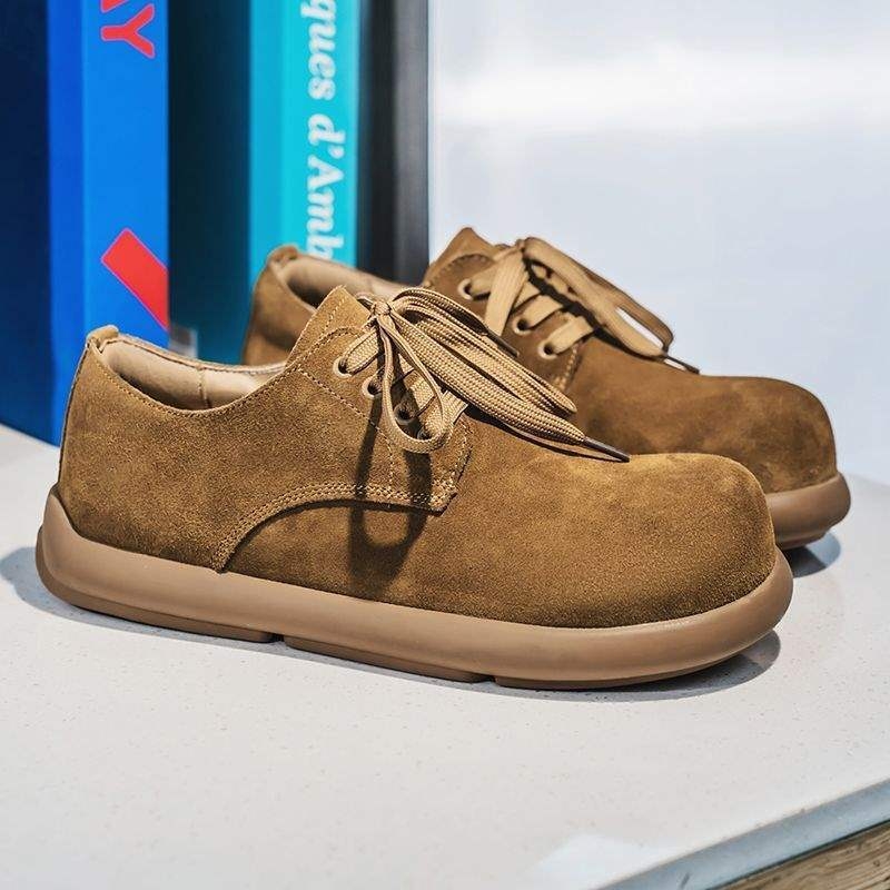 Férfi Vintage suede cipő fűzős – gumitalp; belső hálószövet; középmagas; tavasz; könnyű