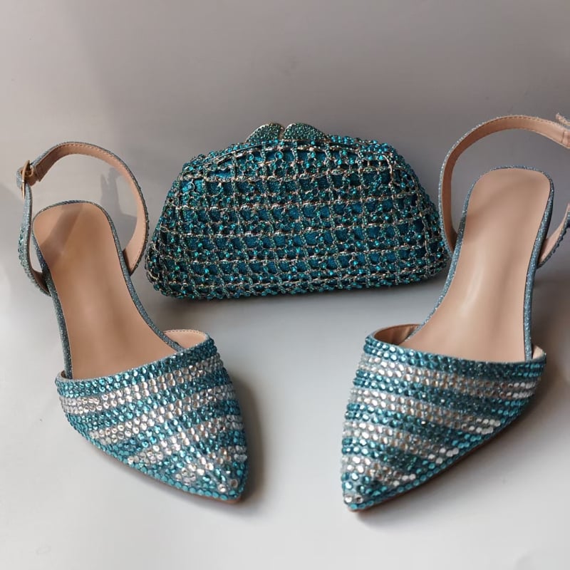 Πέδιλα Cherish Fate με καπάκι δακτύλου — μυτερός μπροστινός, φτέρνα σε σφήνα 3–6 εκ, αγκράφα, καουτσούκ σόλα