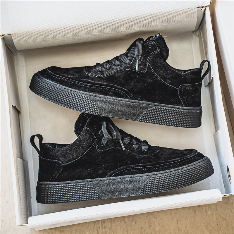 Férfi brit stílusú sneakers, fűzővel, PU felső rész, PVC talp, alacsony sarok