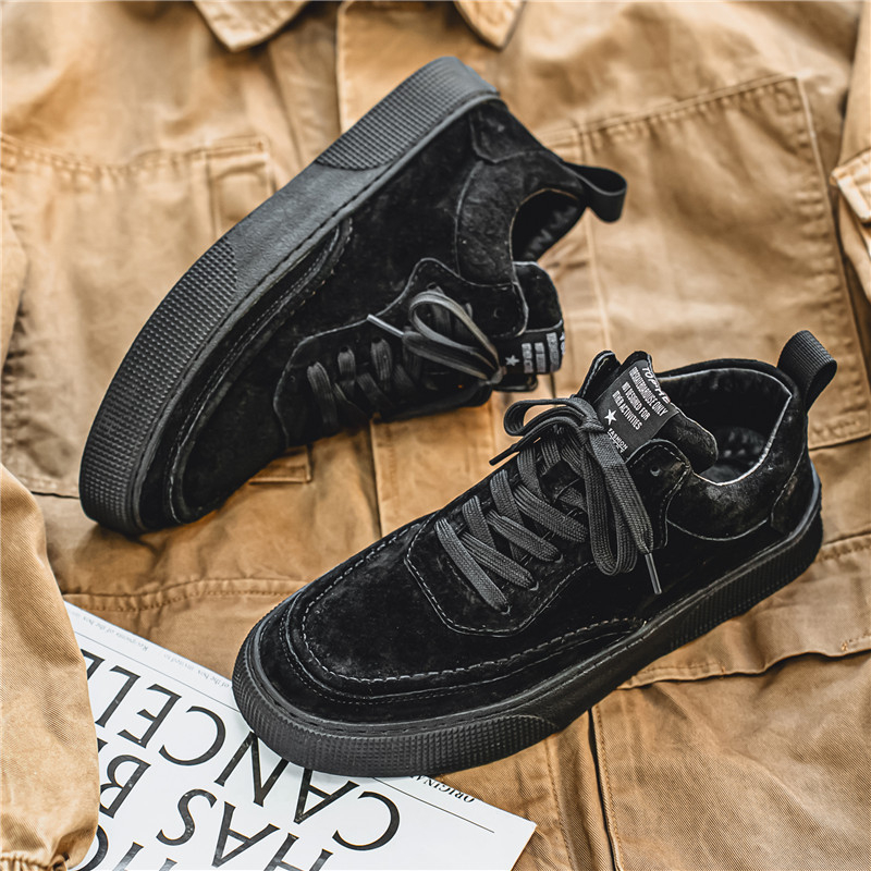 Férfi brit stílusú sneakers, fűzővel, PU felső rész, PVC talp, alacsony sarok