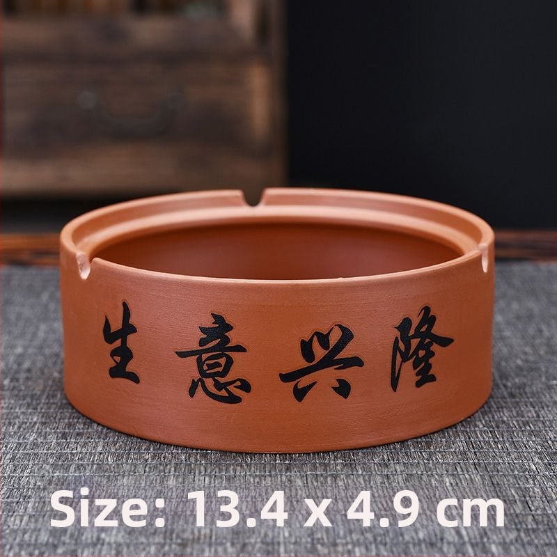 Керамичен пепелник с капак, гравиран, модел: стандартен, марка Kuncheng