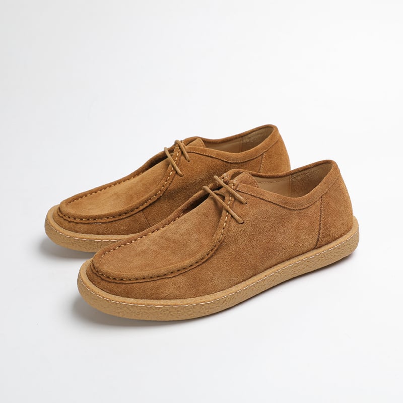 Adidași bărbați - partea superioară din nubuk de vită, talpă din cauciuc, șireturi, înălțime joasă (partea superioară din nubuk de vită; înălțime joasă; șireturi; talpă cauciuc)