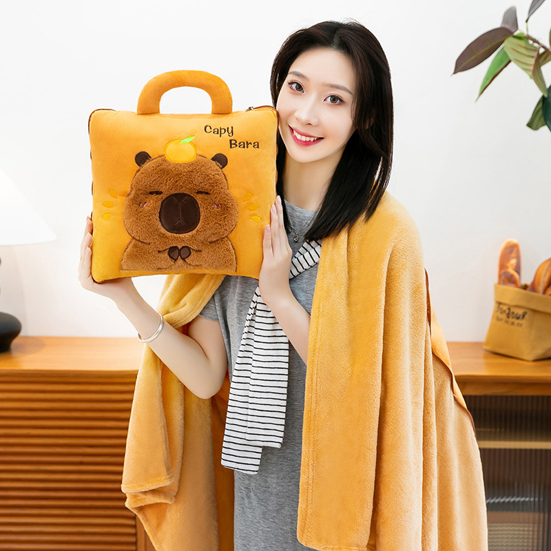 Μαξιλάρι-κουβέρτα σε δύο λειτουργίες, 2-σε-1, μοτίβο κινουμένων σχεδίων, εξωτερικό ύφασμα από συνθετικές ίνες, πολυεστερικό γέμισμα