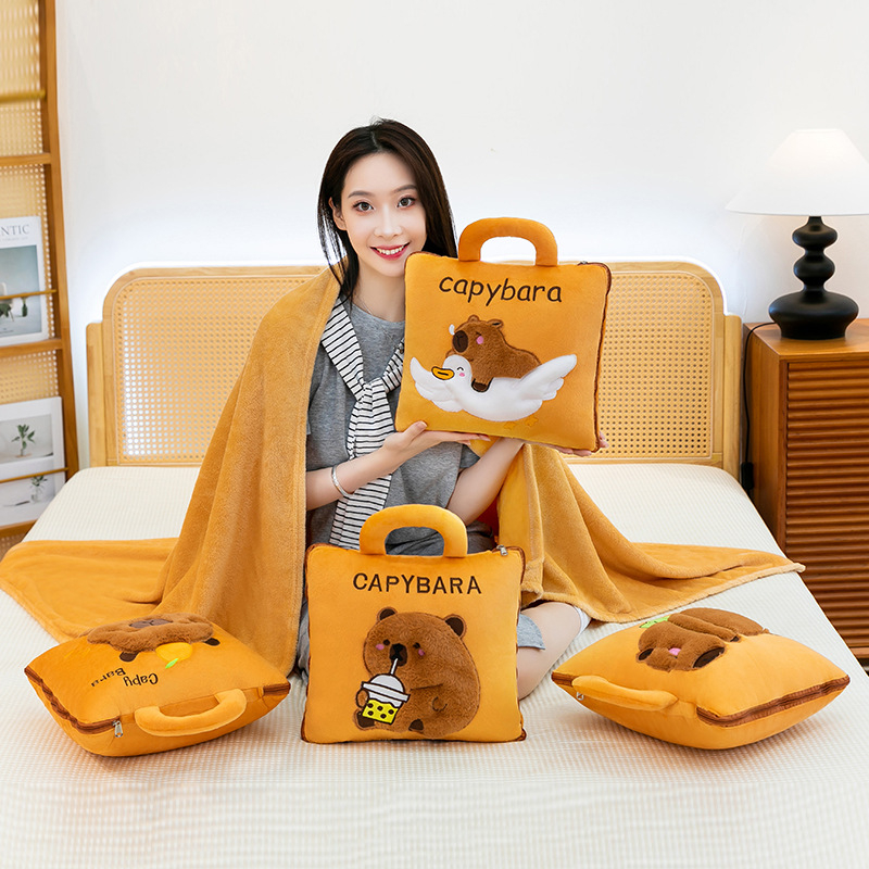 Μαξιλάρι-κουβέρτα σε δύο λειτουργίες, 2-σε-1, μοτίβο κινουμένων σχεδίων, εξωτερικό ύφασμα από συνθετικές ίνες, πολυεστερικό γέμισμα