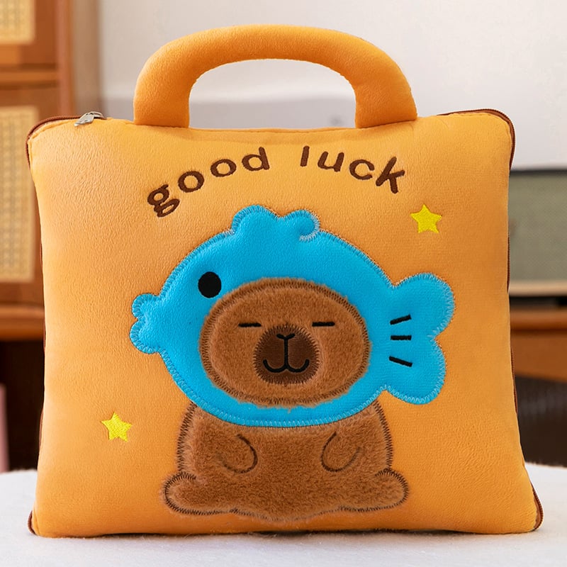 Μαξιλάρι-κουβέρτα σε δύο λειτουργίες, 2-σε-1, μοτίβο κινουμένων σχεδίων, εξωτερικό ύφασμα από συνθετικές ίνες, πολυεστερικό γέμισμα