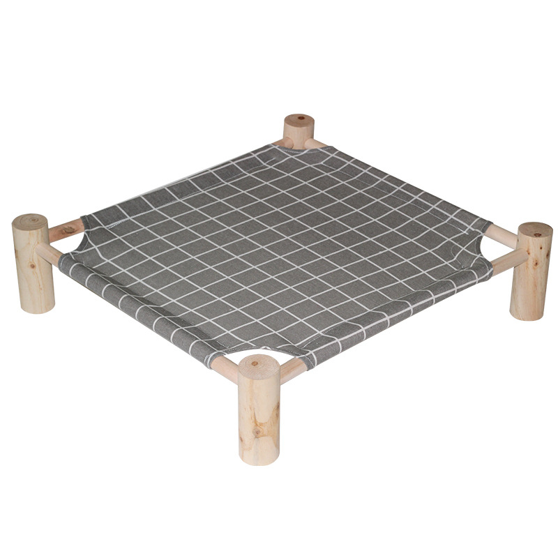 Дървено гнездо за домашни любимци – четирисезонно легло за котки и кучета, свалящо се и миещо се