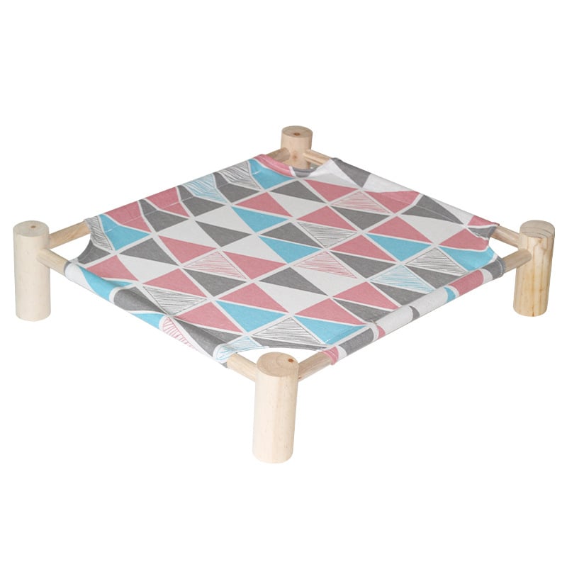 Дървено гнездо за домашни любимци – четирисезонно легло за котки и кучета, свалящо се и миещо се