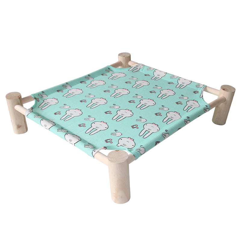 Дървено гнездо за домашни любимци – четирисезонно легло за котки и кучета, свалящо се и миещо се