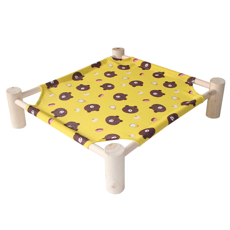 Дървено гнездо за домашни любимци – четирисезонно легло за котки и кучета, свалящо се и миещо се