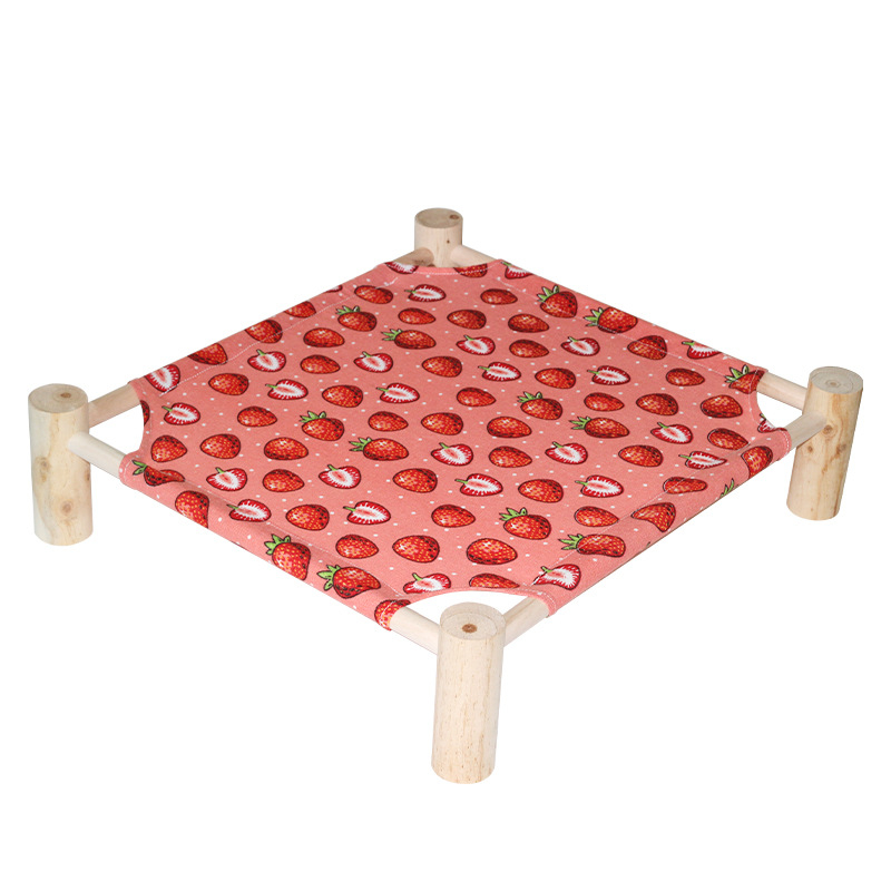 Дървено гнездо за домашни любимци – четирисезонно легло за котки и кучета, свалящо се и миещо се