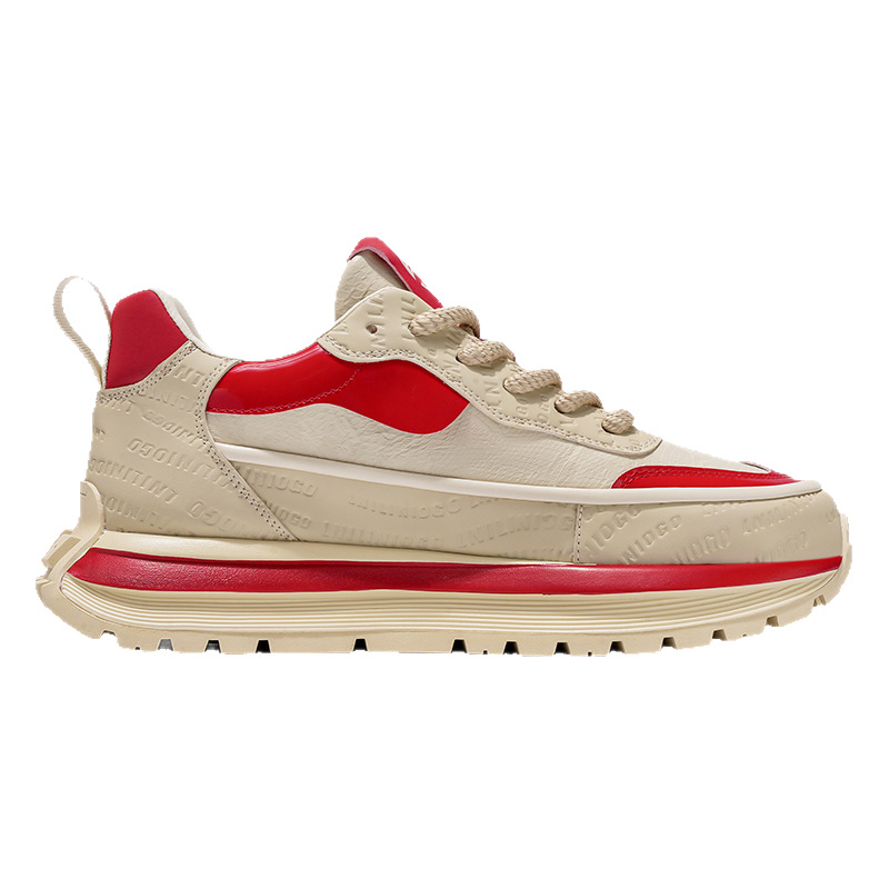 Muške tenisice Dad Shoes, niski gornji dio, gornji dio od sintetičke kože, vezanje šnurkama, okrugli vrh, ravna peta