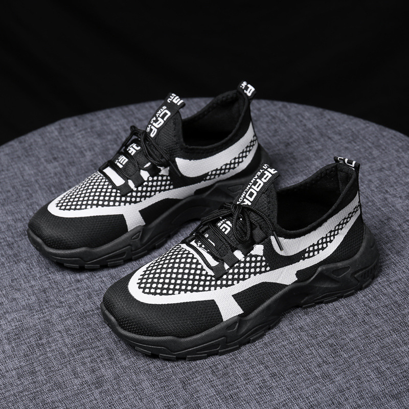 Ženske tenisice Dad Shoes, mrežasti gornji dio, prednje vezivanje, okrugli vrh, niski potplat 1-3 cm, PVC đon