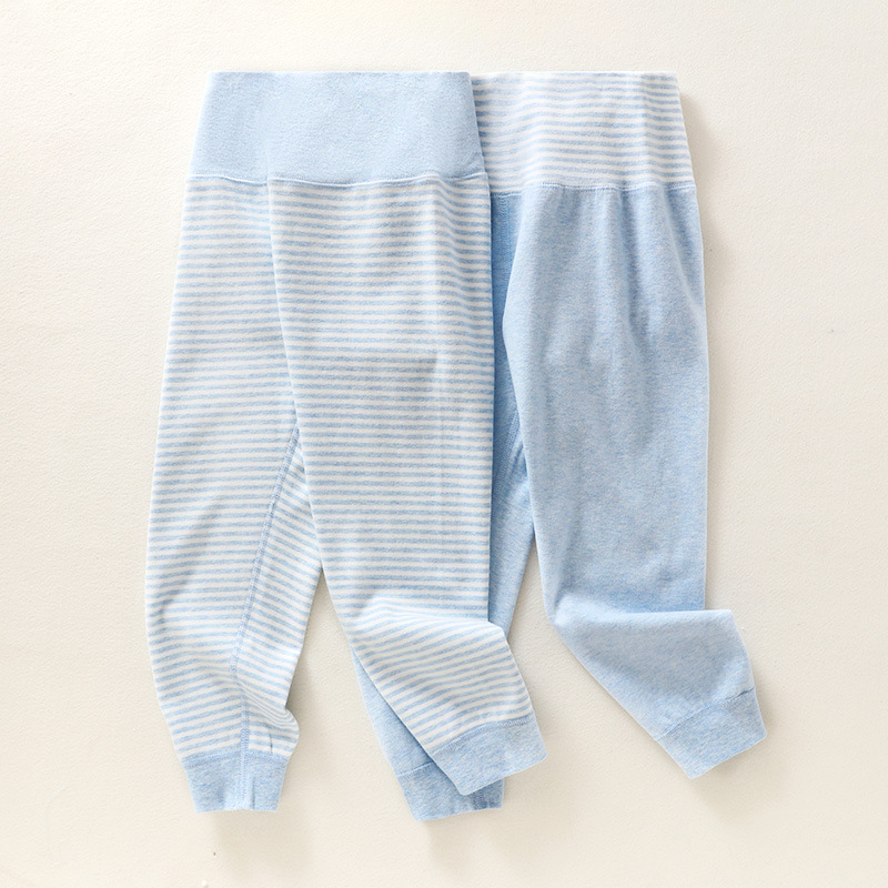 Gyerekeknek szóló pamut hosszú alsónadrág őszi-téli szezonhoz, 100% pamut, középmagas derekú, 3–8 évesek