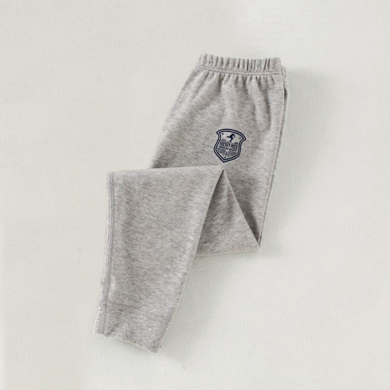 Gyerekeknek szóló pamut hosszú alsónadrág őszi-téli szezonhoz, 100% pamut, középmagas derekú, 3–8 évesek