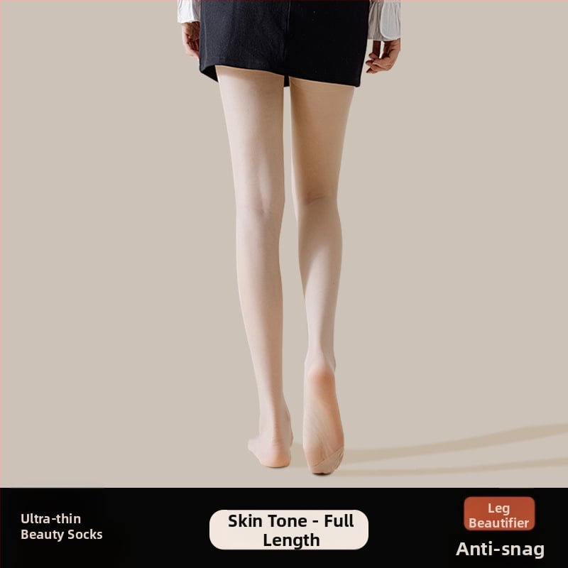 Γυναικείες καλσόν χωρίς δάχτυλα, υπερλεπτό νάιλον 10D, μονοχρωματικό σχέδιο, ύψος σωλήνα Rompers