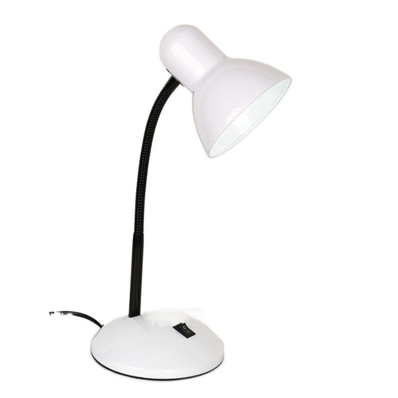 LED настолна лампа с подменяема крушка – за деца и ученици, защита на зрението (110–240V, бутонен превключвател, захранване от контакт, Осветление Grade A, CRI ≤70)