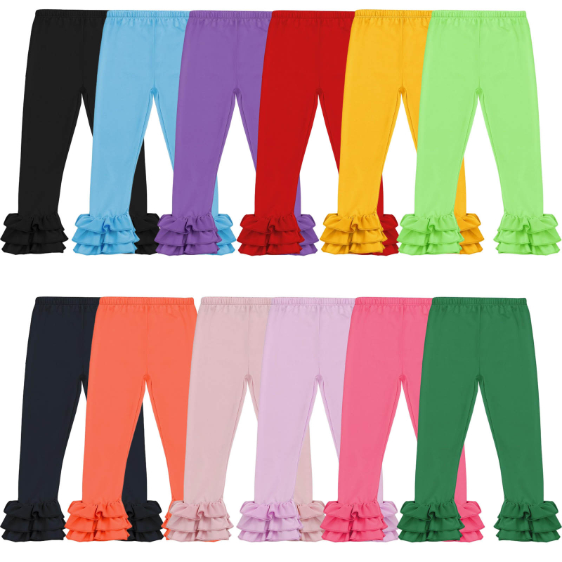 Детски клин за момичета с дантела, Milk Silk плат, полиестер 95%, средна талия, за пролет и есен, за деца 3–8 г