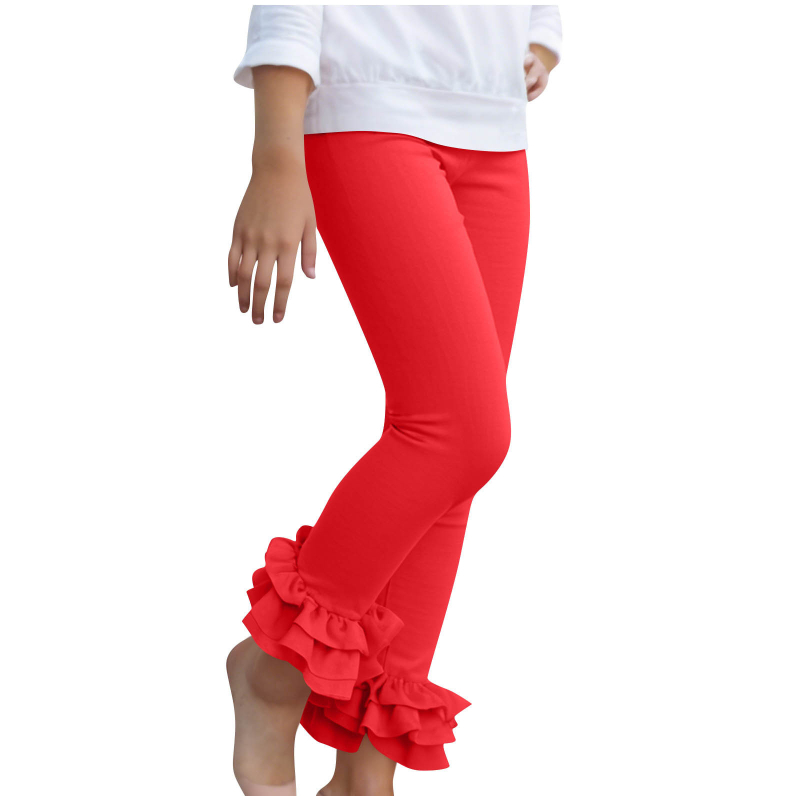 Детски клин за момичета с дантела, Milk Silk плат, полиестер 95%, средна талия, за пролет и есен, за деца 3–8 г