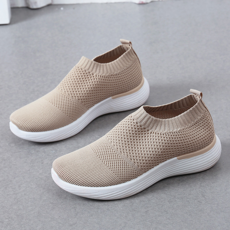 Ženske mrežaste slip-on tenisice, prozračne, lagane, EVA uložak, PVC potplat, okrugli vrh