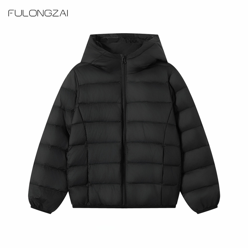 Παιδικό μπουφάν από πούπουλα, unisex, κορεατικού στυλ, με γέμισμα από λευκόπάπια πούπουλο, χειμερινό, για παιδιά άνω των 8 ετών (ύψος άνω των 140 cm)