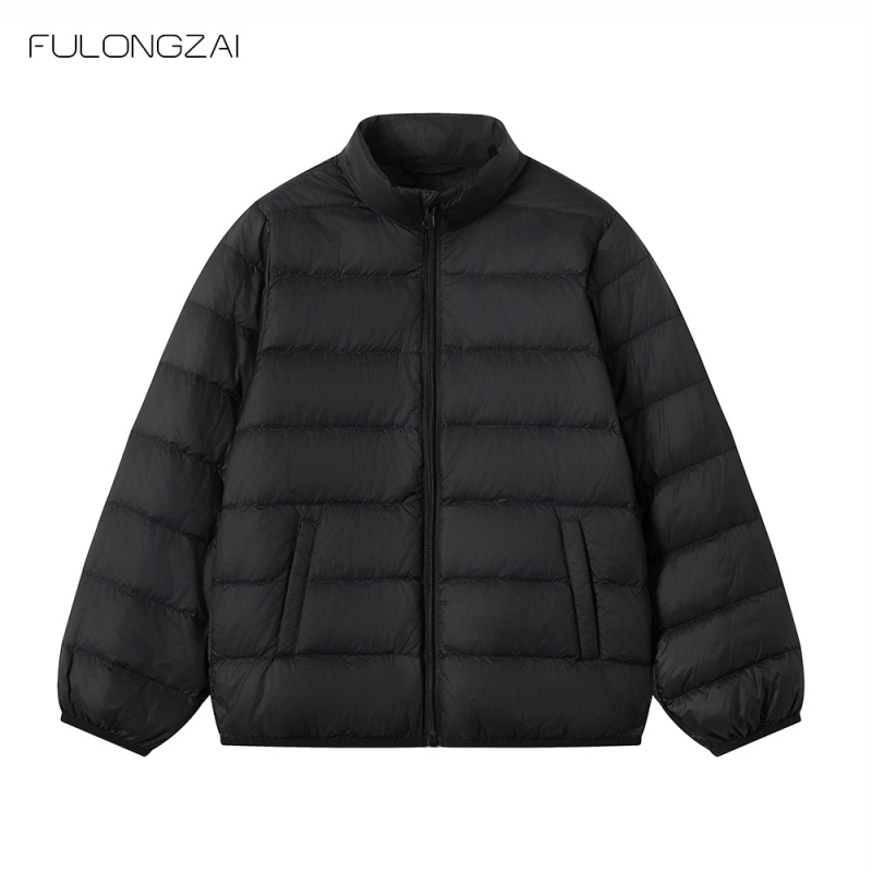 Παιδικό μπουφάν από πούπουλα, unisex, κορεατικού στυλ, με γέμισμα από λευκόπάπια πούπουλο, χειμερινό, για παιδιά άνω των 8 ετών (ύψος άνω των 140 cm)