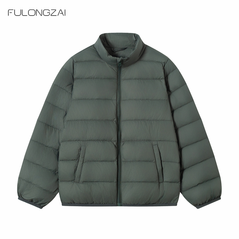 Παιδικό μπουφάν από πούπουλα, unisex, κορεατικού στυλ, με γέμισμα από λευκόπάπια πούπουλο, χειμερινό, για παιδιά άνω των 8 ετών (ύψος άνω των 140 cm)