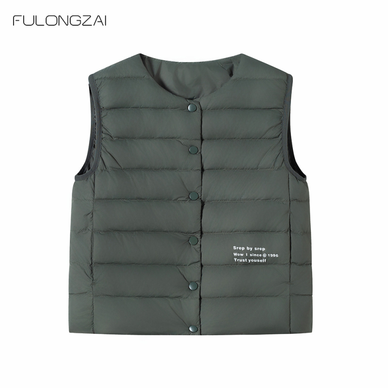 Παιδικό μπουφάν από πούπουλα, unisex, κορεατικού στυλ, με γέμισμα από λευκόπάπια πούπουλο, χειμερινό, για παιδιά άνω των 8 ετών (ύψος άνω των 140 cm)