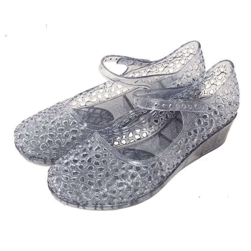 Plažne sandale • gornji materijal: PVC • potplat: PVC • klin • debljina potplati: 11 cm+