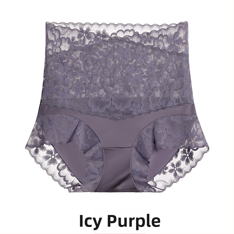 Δαντελένια εσώρουχα με ψηλή μέση, διαπνέοντα, στήριξη κοιλιάς, καβάλο από μετάξι Mulberry