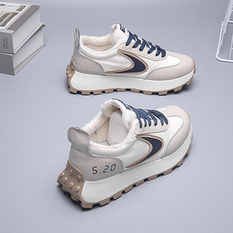 Ženske tenisice u stilu dad shoes, PU gornji dio, PU ulošak, injektirana potplata, vezanje, niski gležanj